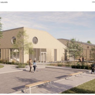 Vue sur les façades nord et arrière