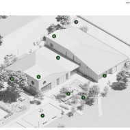 Arrière du bâtiment - Implantation